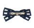 Chanel 17P CC Bow Hair Clip, £290, Accessories, Navy/White, Fabric, Back view